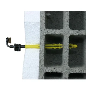 I.N.G. Fixations Arrêt Volet ISO Isolation Extérieure 10 Mm X 320 Mm Noir 14