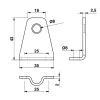 Butée Pour Tourniquet Marseillais De Ø 10 Mm Torbel En Inox 316L 11