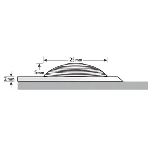 Dalle Podotactile PU Adhésive Accessdal Romus – 1400 X 400 Mm – Blanc RAL 9016 4323 12