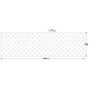 Dalle Podotactile PU Adhésive Accessdal Romus – 1400 X 400 Mm – Blanc RAL 9016 4323 14