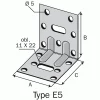 Équerre Renforcée E20 95x170x113 Mm Simpson Strong-Tie E20/3 11