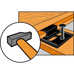 Crochet CLIP Pour Lambris Bois 24×0.4×24 Mm épaisseur 3 Mm 250 Pièces Simpson Strong-Tie CLIP3/250 Simpson-Strong-Tie 16