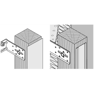 Equerre De Façade – Isolco 3000 P – Pour La Fixation De Chevron Bois – 120 Mm – Boîte De 20 Etanco 361102000 18