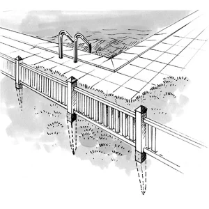 Simpson Strong-Tie Pied De Poteau Carré à Enfoncer 70×70 Mm Finition Noire 9