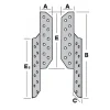 Patte De Solivage Droite 45×220 Mm Simpson Strong-Tie PSD220/45/2 20