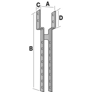 Support De Faîtage SF Largeur 40 Mm Simpson Strong-Tie SF/2840 10