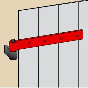 Penture Droite Acier Zingué Blanc Torbel 35 X 5 X 800 Mm Gond 14 Mm 9