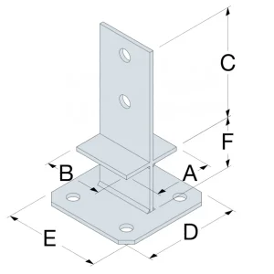 Pied De Poteau En âme Avec Platine Simpson Strong-Tie PPS170 9