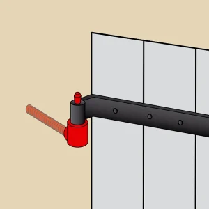 Gond Polygond Avec Circlips Torbel Noir Axe En Acier Zingué Gond Ø 14 Mm 9