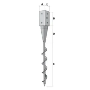 Pied De Poteau Carré à Visser 71×71 Mm Simpson Strong-Tie PPJST70/660 7