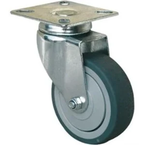 Roulette Polypropylène Gris TPE Ø125mm 100kg : PRODIF-SOMEC 022557 6