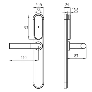 JPM Béquille De Porte électronique – I-max Smartair Stand Alone – Version Badge 6