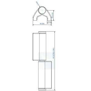 Paumelle Mantion 1514GJSOL – Réglable – Gauche – Ø 14 Mm 6