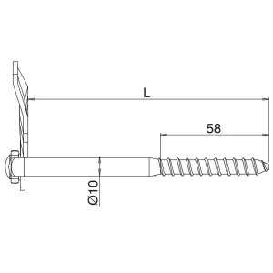 Tourniquet Marseillais à Visser Torbel Acier Noir Longueur 110 Mm 7